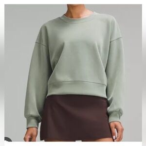 NWT Lululemon Perfectly Oversized Cropped Crew‎ *Softstreme™ W3GL9S GREU Size 14